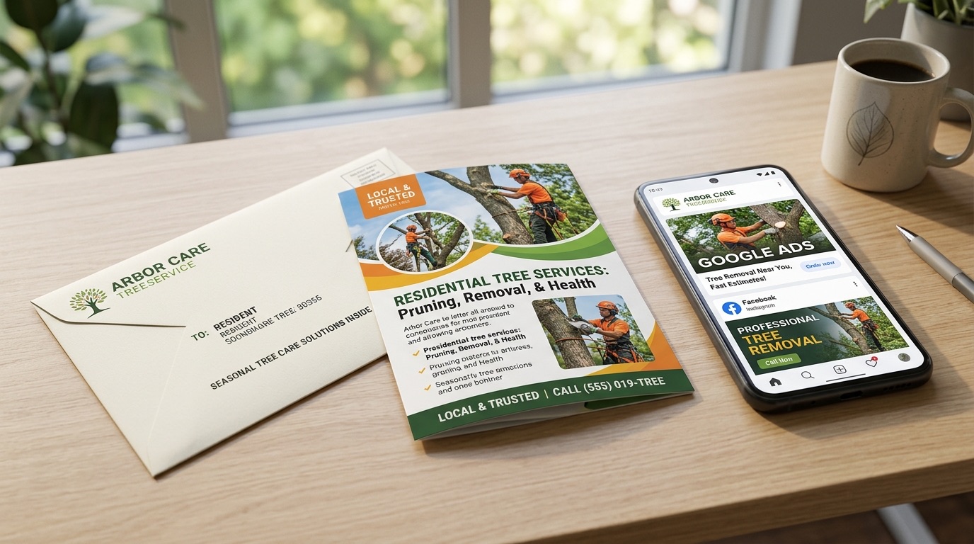 Direct Mail vs Digital Marketing for Tree Service Companies