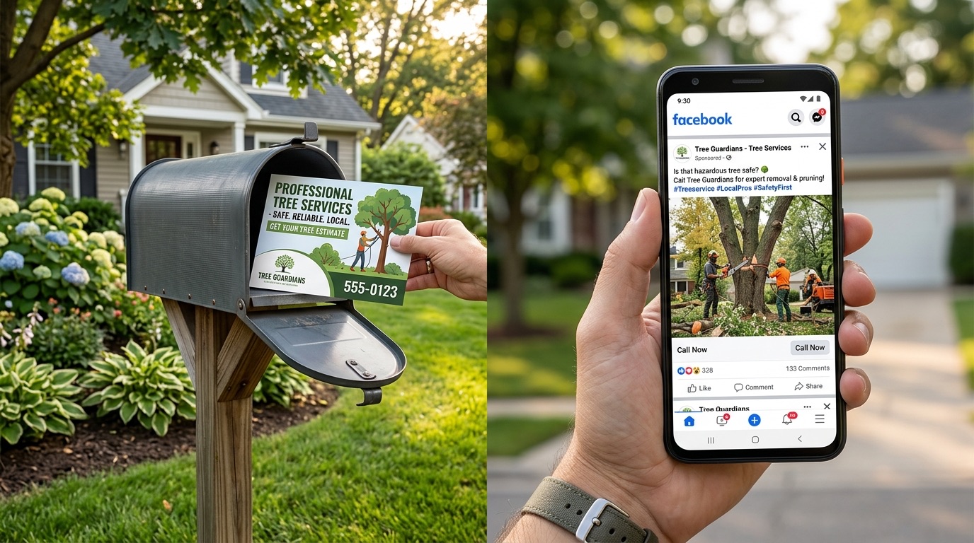 Tree Service Direct Mail vs Facebook Ads: Why Your Leads Are Garbage