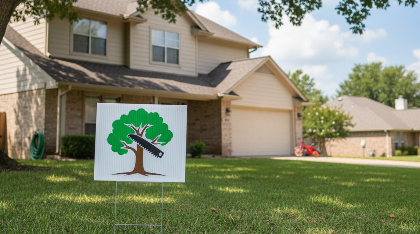 Tree Service Yard Signs: Turning One Job Into a Whole Block of Calls